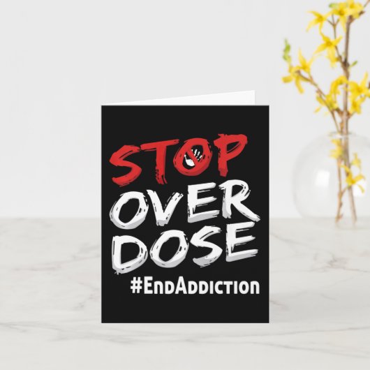 Eindverslaving stoppen boven dosisbewustzijn kaart (Gele Bloem)