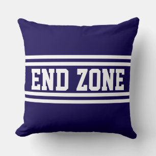 Eindzone Pret Navy Blau Sportief Wit Racing Strepe Kussen