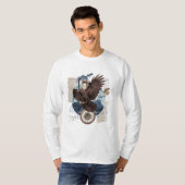 Eine schöne Collage mit Adler      T-shirt (Voorkant volledig)