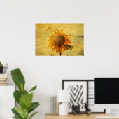 Eine Sonnenblume Poster (Thuiskantoor)