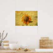 Eine Sonnenblume Poster (Keuken)