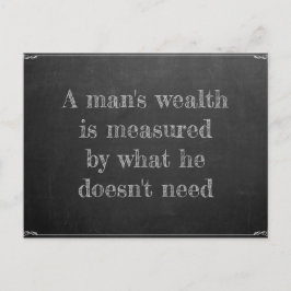 Eines Menschen Reichtum Briefkaart