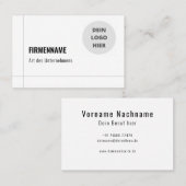 Einfache Visitenkarten Vorlage - Online Gestalten Visitekaartje (Voorkant / Achterkant)