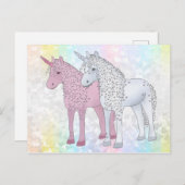 Einhörner Briefkaart (Voorkant / Achterkant)
