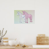 Einhörner Poster (Keuken)