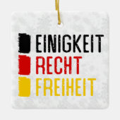 Einigkeit Recht Freiheit Duits Ornament (Voorkant)