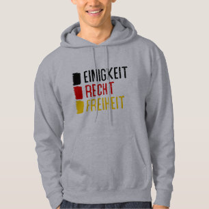Einigkeit Recht Freiheit Duitsland Motto Hoodie