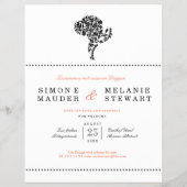 Einladung Flyer Deutsche Doggen Illustration (Achterkant)