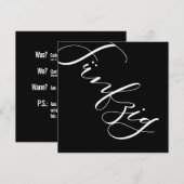 Einladung Geburtstag (inkl. Briefumschlag) Kaart (Voorkant / Achterkant)