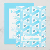 Einladung Winterparty Eis und Schnee Kaart (Voorkant / Achterkant)