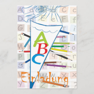 Einladung zum Schulanfang Kaart