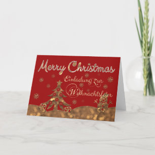 Einladung zur Firmenweihnachtsfeier! Kaart