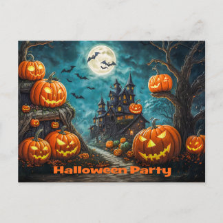 Einladungskarte für eine Halloween Party Aankondigingskaart