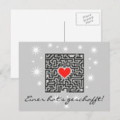 Einladungskarten JGA Briefkaart (Voorkant / Achterkant)