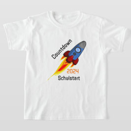 Einschulung - Countdown Schulstart 2026 - Rakete | T-shirt