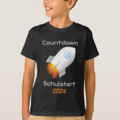 Einschulung - Countdown Schulstart - Rakete 1 | T-shirt (Voorkant)