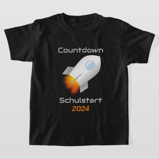 Einschulung - Countdown Schulstart - Rakete 1 | T-shirt (Laagn)