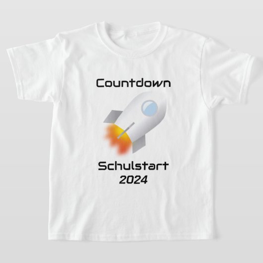 Einschulung - Countdown Schulstart - Rakete 2 | T-shirt (Laagn)