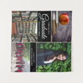 Einsteigerfoto-collage middelbare school afgestude wandkleed (Voorkant (horizontaal))