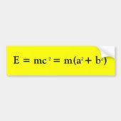 Einstein en Pythagoras Bumpersticker (Voorkant)