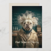 Einstein Pup in Lab Coat Kaart (Voorkant / Achterkant)
