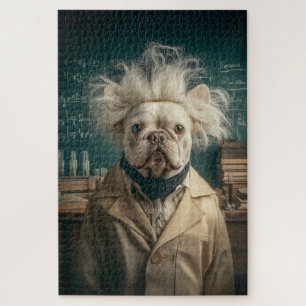 Einstein Pup in Lab Coat Legpuzzel