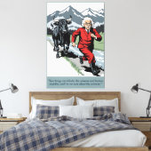 Einstein quote poster canvas print (Insitu (Slaapkamer))