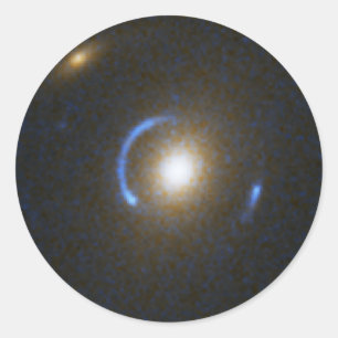 Einstein Ring Zwaartekrachtlens Ronde Sticker