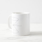 Einstein speciale relativiteitstijd reizen dual-co koffiemok (Voorkant links)