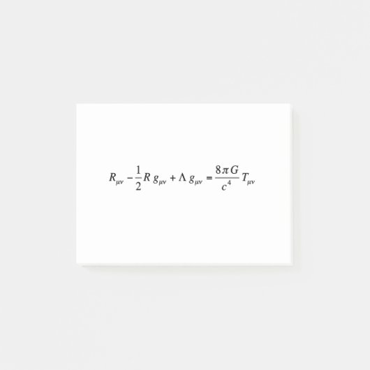 Einstein-veldvergelijking van de algemene relativi post-it® notes (Voorkant)