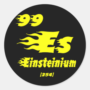 Einsteinium Ronde Sticker