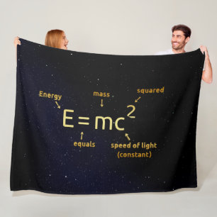 EINSTEINS FORMULE FLEECE DEKEN