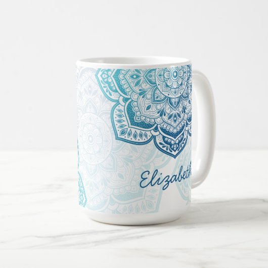 Eira Mandala 15 oz. Personalized Mug (Devant droit)