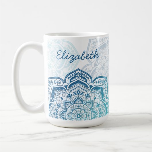 Eira Mandala 15 oz. Personalized Mug (Gauche)