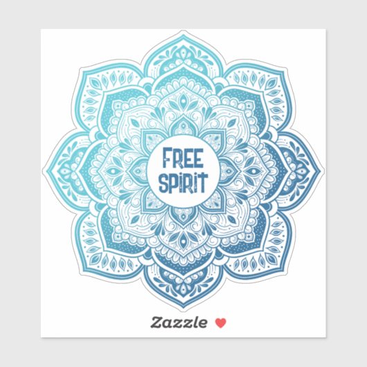 Eira Mandala Personalized Custom-Cut Vinyl Sticker (Vel)