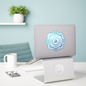 Eira Mandala Personalized Custom-Cut Vinyl Sticker (Laptop op bureau)
