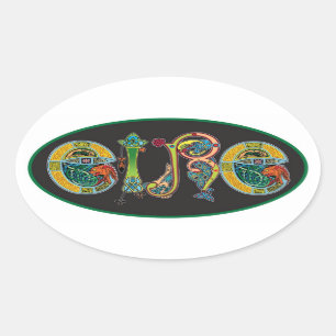 Eire Oval Euro Sticker