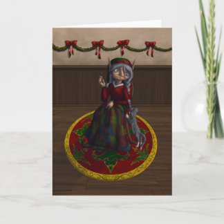 Eirene de Quilt Elf Feestdagen Kaart