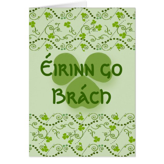 Eirinn go Brach Ierland Forever Note Kaart (Voorkant)