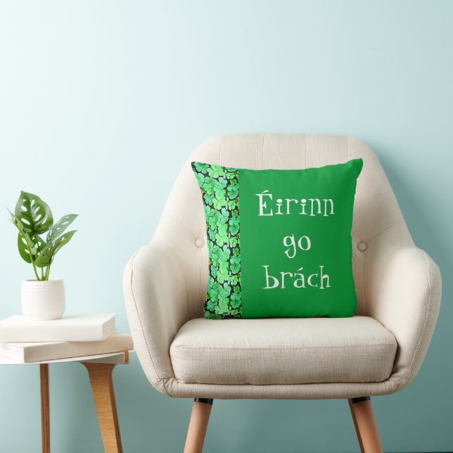 Éirinn go brách Shamrocks Kussen (Stoel)