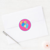 Eis Eis Baby Ronde Sticker (Envelop)