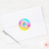 Eis Eiscreme Regenbogen Ronde Sticker (Envelop)