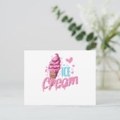 Eis "Ice Cream"-software Briefkaart (Staand voorkant)