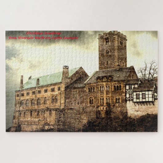 Eisenach Wartburg Castle Allemagne. Jigsaw Puzzle (Horizontal)