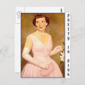 eisenhower mamie,  IN PINK Briefkaart (Voorkant / Achterkant)