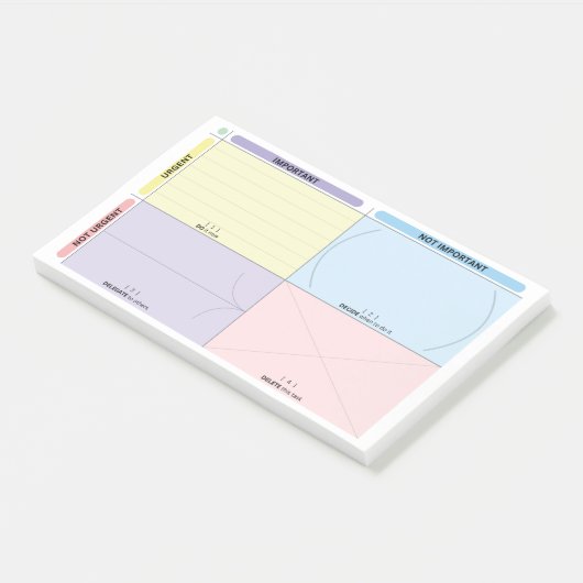 Eisenhower Matrix Post It Post-it® Notes (Schuin)