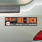 Eisenhower Nixon IKE  Bumpersticker (Op auto)
