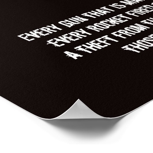 Eisenhower Quotation Peace Poster Print (Coin)