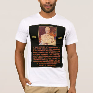 Eisenhower Quote waarschuwt voor de militaire indu T-shirt