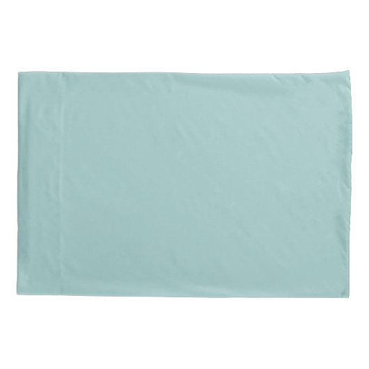 Eishell Blue Solid Color Kussensloop (Achterkant)